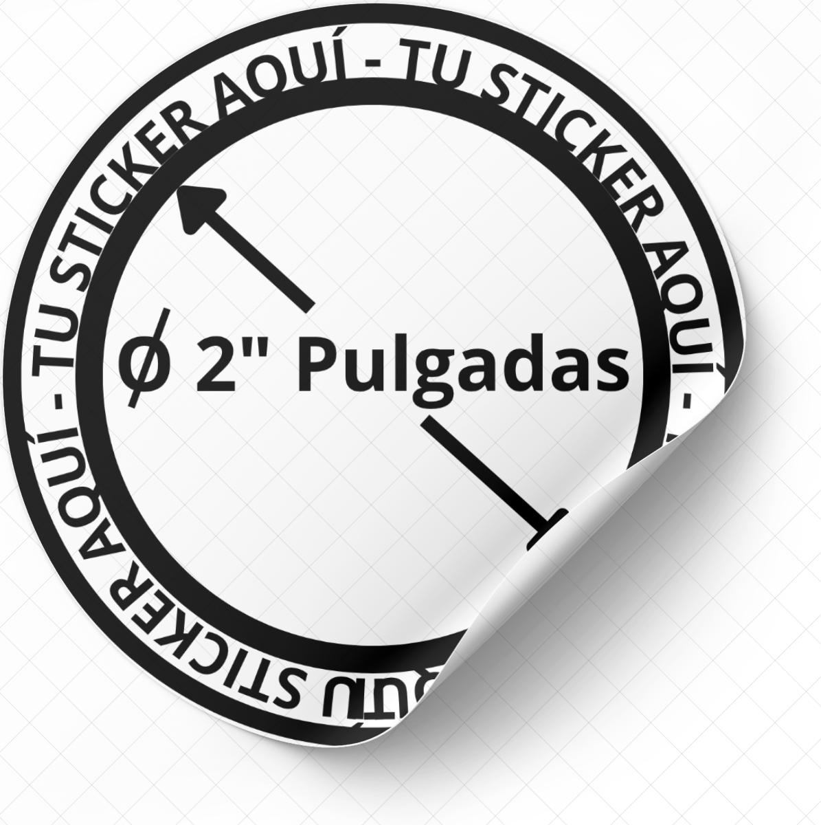 Stickers - 100 Und -2" Pulgadas